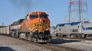 HD: Easter Weekend Railfanning w/ NS, UP, BNSF, KCS, Amtrak, \u0026 CSXT