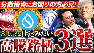 【仮想通貨バブル】3月までにコレだけは仕込みたい！市場下落の中でも高騰の可能性がある激アツ銘柄3選を徹底解説【リップル】【XRP】