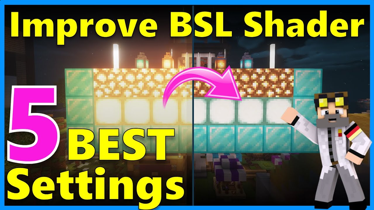 ⭐ Drastically Improve BSL Shader, My 5 BEST SETTINGS, FPS Neutral ...