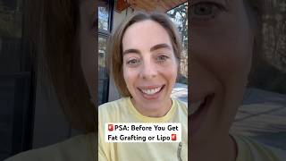 🚨PSA: Before You Get Fat Grafting or Lipo🚨