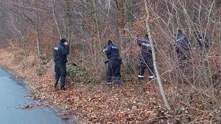 Frauenleiche in Hasbergen - Polizei sucht Hinweise am Fundort