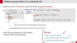 SciPro Python 2024: 18 - API Documentation via Sphinx