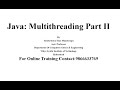 Java | Introduction to Multi threading Part II