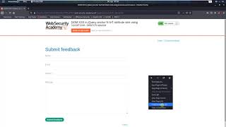 DOM XSS in jQuery anchor href attribute sink using ... (Video solution, Audio)