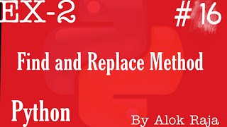 Find and Replace Method : Python tutorial 16 #tiktokgirls #trending