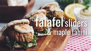 falafel sliders & maple tahini | hot for food