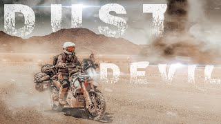 Riding through DUST TORNADO on Namibian dirt Roads S2EP19