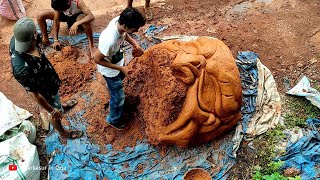 Goa's Biggest Narkasur face 2021 made by Ajay Ft. Zingaro boys Betim | Narkasur in Goa | Sculpture