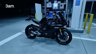 it's 3am, come ride with me.. - YAMAHA R6