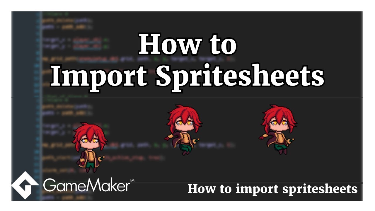 Importing Spritesheets Gamemaker Studio 2 Youtube