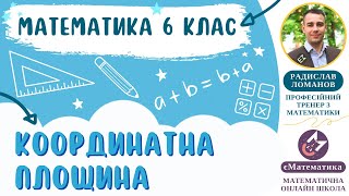 Прямокутна система координат. Математика 6 клас #єМатематика