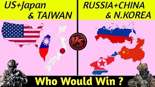 US Japan and Taiwan vs Russia China and North Korea military power comparison 2022