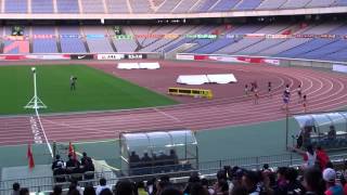 第43回ジュニアオリンピック陸上大会2012　3年女子100mYH決勝