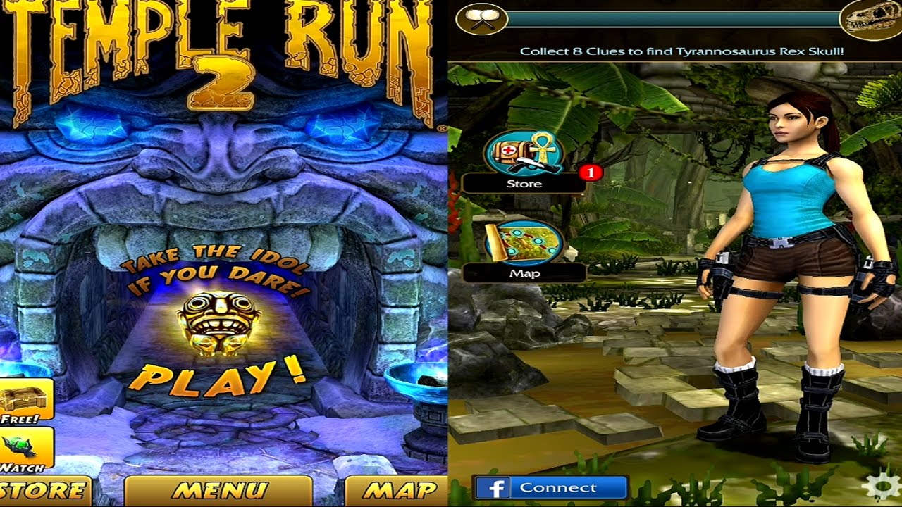 Temple Run 2 Frozen Shadows VS Lara Croft Relic Run Android IPad IOS ...