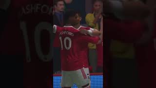 Marcus Rashford goal. Manchester United vs Aston Villa. Fa cup. FIFA 22 career mode.
