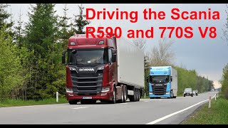 Driving the new Scania R590 and 770 V8 models