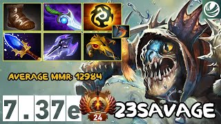 Slark - Average MMR: 12984 - 23savage - 7.37e - Immortal Dota