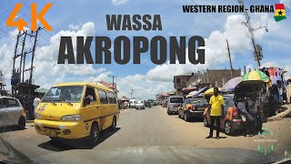 Wassa Akropong Drive from Japa Adiembra Western Region of Ghana 4K