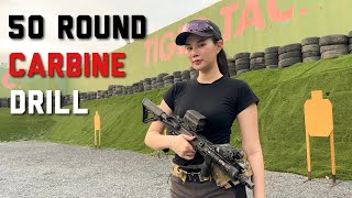 Lady Sharpshooter EP.59 | 50 rounds carbine drill (CMMG Banshee) from TREX. ARMS