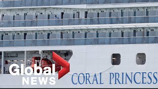 Coronavirus outbreak: Canadians wait to disembark Coral Princess cruise ship