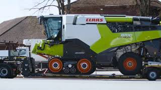 JAUNAIS CLAAS 8700 LEXION TERRA TRAC KOMBAINS LATVIJĀ. #1/ CEĻA SĀKUMS