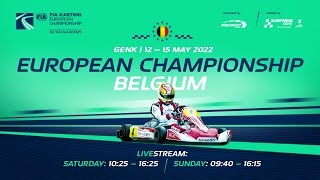 FIA Karting European Championship 2022 KZ / KZ2 / Academy Trophy, Round 1 - Genk / Belgium(Saturday)