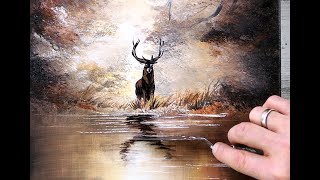 Magical Autumn Landscape | EASY PAINTING for BEGINNERS | Abstract