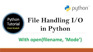 File Operations in python | File I/O in python | File handling with exception in python