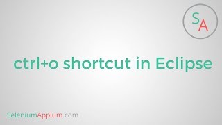 #6 ctrl+o shortcut in Eclipse