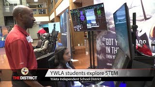 YWLA students explore STEM demonstrations with Lockheed Martin simulators