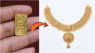 24K Gold Necklace Design Making |  Proof of 24K Gold Jewellery - Gold Smith Jack