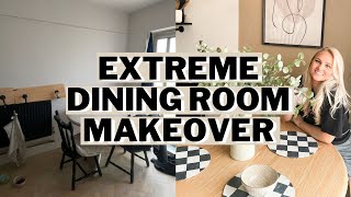 Extreme Small Dining Room Makeover for £60 | DIY | Renovations
