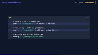 Python Raw Strings: When and Why to Use Them