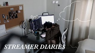 streamer diaries | productive week, essays, classes, editing, set-up upgrades