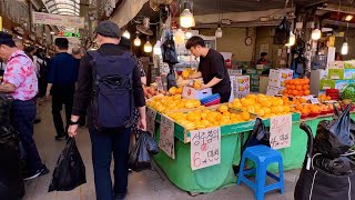 [4k] Visit the largest Gyeongdong Market in Seoul!! Shopping, street food, people, Seoul walk