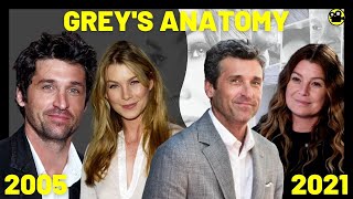 🎥Grey's Anatomy - Grey's Anatomy Then And Now - Cast Greys Anatomy (2005 vs 2021)