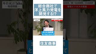 【住友商事】総合商社で洋上風力発電を開発する！？