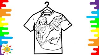 Spider-man T-Shirt Coloring Pages | T-Shirt Coloring Pages | CHENDA - For You
