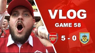 ARSENAL 5 v 0 BURNLEY - ARSENE, THANKS FOR THE MEMORIES - MATCHDAY VLOG