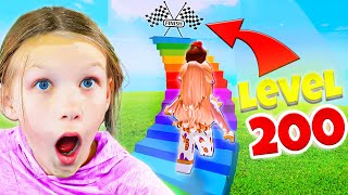 Playing oMega Obby on Roblox Levels 100   200!!