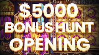 $5,000 Bonus Hunt Opening.. (15 Bonuses)