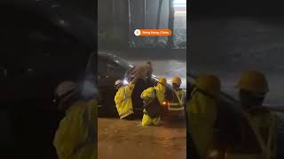 Record-breaking rain and flash floods in Hong Kong