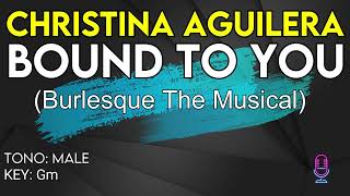 Christina Aguilera - Bound To You - Karaoke Instrumental - Male