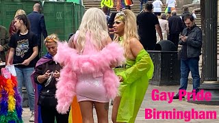 Gay Pride day Birmingham 2022. Part 1 of 4 videos. Before the parade.￼