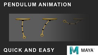 Quick Pendulum Animation Tutorial For Beginners - Autodesk Maya | Part 2