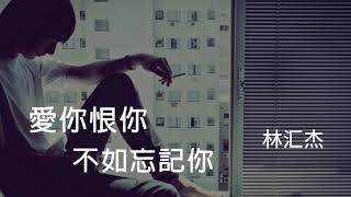 《愛你恨你不如忘記你》演唱 : 林汇杰