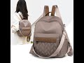 Tas Ransel Wanita Import Mini Multifungsi Nilon Bahan Waterproof Ori