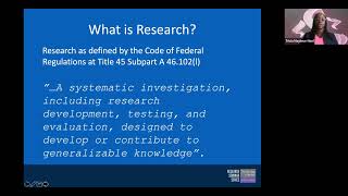 IRB Human Subjects in Research