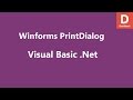 Visual Basic .Net Winforms PrintDialog Control