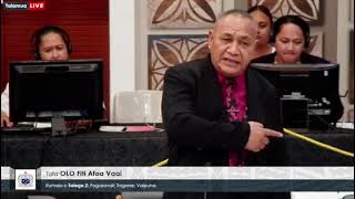 Parliament XVII: 6 Mati 2025 - 15 Olo Fiti Afoa Vaai (Salega 2)